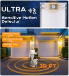 CLOUDY BAY Indoor/Outdoor Motion Sensor LED Wall Light,120V 15W 1000LM Porch Light,3000K/4000K/5000K Selectable,Wet Location,Brushed Nickel