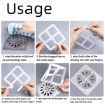 Floor Drain Sticker, Insect-proof Self-adhesive Bathroom Hair Filter Net, Sewer Filter, Kitchen Anti-blocking Mesh Net