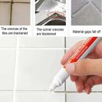 Waterproof Ceramic Tile Grout Marker, Mold-Resistant Seam Pen for Kitchen & Bathroom Wall and Floor Repair Repair Marker