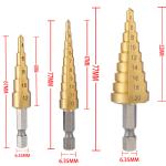 4-32 mm 4-20 mm HSS Titanium Coated Step Drill Bit High Speed Steel Metal Wood Hole Cutter Cone Drilling Tool