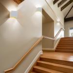 Kawell 12W Modern LED Wall Sconce Adjustable Beam Angle Waterproof IP65 Aluminum Wall Light Indoor Outdoor for Bathroom Living Room Bedroom Hallway Corridor Stairs, White 6000K