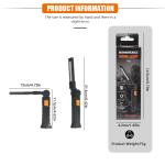 Portable COB LED Flashlight USB Rechargeable Work Light Magnetic Lanterna Hanging Lamp with Built-in Battery Camping Torch