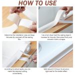 3.2M Bath Caulk Tape Self Adhesive PVC Oil-Proof Kitchen Sink Edge Corner Wall Sticker Waterproof Toilet Sealing Strip Tape