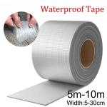 Waterproof Tape High Temperature Resistance Aluminum Foil Thicken Butyl Tape Wall Pool Roof Crack Duct Repair Sealed Self Tape