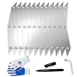 12 Point Center Finder Pro – Precision Measuring Tool for Woodworking, Welding & DIY Projects (Silver 12 Point)