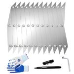 12 Point Center Finder Pro – Precision Measuring Tool for Woodworking, Welding & DIY Projects (Silver 12 Point)