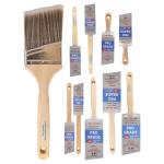 10 Pack Pro-Grade Premium Wall/Trim House Paint Brush Set Great for Professional Painter and Home Owners Painting Brushes for Cabinet Decks Fences Interior Exterior & Commercial Paintbrush.