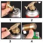 Portable Gas Burner Welding Torch High Temperature Copper Brass Blowtorch for Brazing Soldering Plumb Tools