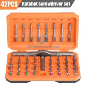 42 in 1 Magnetic Screwdriver Set, DIY Ratchet Screwdriver Set Multi Bit Magnetic