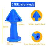 3pcs Multi-functional Silicone Sealant Nozzle Scraper Floor Caulking Tools Silicone Sealant Nozzles Kit Home Improvement Set A