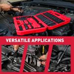 96PC 3/8" Drive Impact Socket Wrench and Bit Set Standard & Deep SAE & Metric