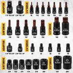 31PC Torx Bit Socket Set T8-T70 & E-Torx E4-E24 S2 Alloy Steel Star Premium CR-V