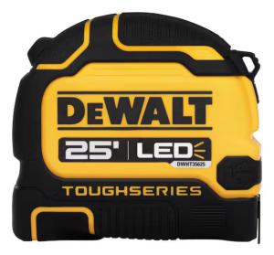 DeWALT 25 ft. Tape Measure with Rechargeable LED Light, DWHT35625S