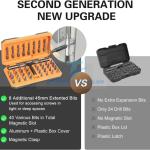 42 in 1 Magnetic Screwdriver Set, DIY Ratchet Screwdriver Set Multi Bit Magnetic