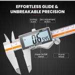 Digital Caliper,  Caliper Measuring Tool with Backlight LCD Scree...