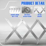 12 Point Center Finder Pro – Precision Measuring Tool for Woodworking, Welding & DIY Projects (Silver 12 Point)