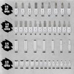 53Pcs Repair Tool Kit 1/4 inch Drive Socket Ratchet Wrench Set with Storage Case