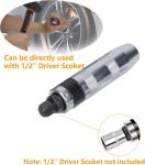 14Pc 1/2" Heavy Duty Impact Screwdriver Driver Set SAE Reversible w/ Metal Case.