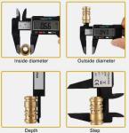 6" 150mm Digital Caliper Micrometer LCD Gauge Vernier Electronic Measuring Tool