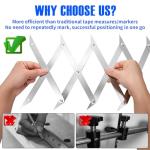 12 Point Center Finder Pro – Precision Measuring Tool for Woodworking, Welding & DIY Projects (Silver 12 Point)