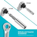 DURATECH 56PC1/4"Mini Ratchet Wrench&Screwdriver Bit Set 2Set-in-1w/Storage Case