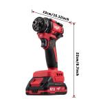 Cisivis 4-in-1 Brushless Cordless Multi-Head Drill Kit with Battery & Charger -