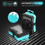 DURATECH 56PC1/4"Mini Ratchet Wrench&Screwdriver Bit Set 2Set-in-1w/Storage Case