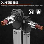 34PC Master Torx Bit Socket Set S2 Steel 1/2" 3/8" 1/4"  Drive Star Heat-treated