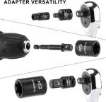 71 PCS Master Hex & Torx Bit Socket Set, 1/4" & 3/8" & 1/2" Drive Metric/SAE