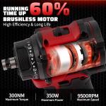 Cisivis 4-in-1 Brushless Cordless Multi-Head Drill Kit with Battery & Charger -