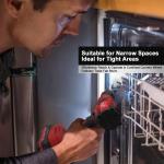 Cisivis 4-in-1 Brushless Cordless Multi-Head Drill Kit with Battery & Charger -