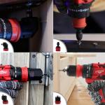 Cisivis 4-in-1 Brushless Cordless Multi-Head Drill Kit with Battery & Charger -