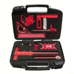 Aluminium Woodwork Measuring and Scribing Tool Set - 9 Piece Precision Kit for Carpentry and DIY Projects with Storage Box(10 Pieces.)