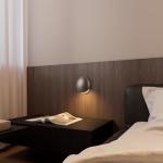 lovuphoria Waterproof Wall Sconces 7W LED Wall Light Brushed Nickel Wall Lamp for Indoor/Outdoor, Wall Lights for Living Room Bedroom Porch, 3000K Warm White