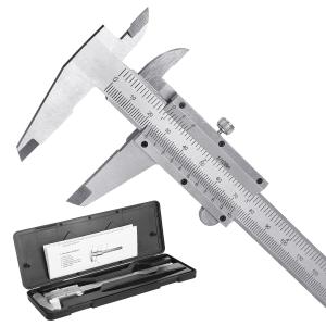 6-Inch/150Mm Vernier Caliper Measuring Tool, Fractional Calipers, High-Hardness