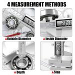 6" 150mm Digital Caliper Electronic Micrometer LCD Measuring Tool with Fraction
