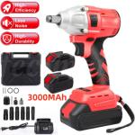 Electric Impact Wrench 1000Nm High Torque Impact Gun 1/2" Cordless Impact Wrench