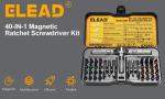 40 in 1 Magnetic Ratchet Screwdriver Set Multi Bit Set  Repair Tool Kit DIY