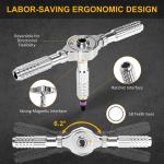 40 in 1 Magnetic Ratchet Screwdriver Set Multi Bit Set  Repair Tool Kit DIY