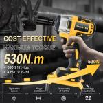 Compatible DEWALT 20V MAX Battery 1/2 in. Cordless Impact Wrench (Tool Only