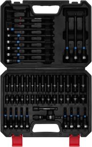 52PCS 1/4" Magnetic Nut Driver Set & 1/4" Dr. Shallow and Deep Impact Socket Set