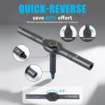 24-in-1 Ratchet Screwdriver Set T-Handle Magnetic Bits Repair Tool Kit S2 Steel