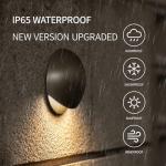 lovuphoria Waterproof Wall Sconces 7W LED Wall Light Brushed Nickel Wall Lamp for Indoor/Outdoor, Wall Lights for Living Room Bedroom Porch, 3000K Warm White