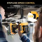 Compatible DEWALT 20V MAX Battery 1/2 in. Cordless Impact Wrench (Tool Only