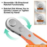 Ratcheting Right Angle Screwdriver Hex Drive 90 Degree Offset + 10pc Bits Set!