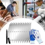 12 Point Center Finder Pro – Precision Measuring Tool for Woodworking, Welding & DIY Projects (Silver 12 Point)