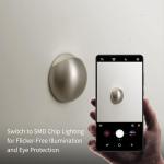 lovuphoria Waterproof Wall Sconces 7W LED Wall Light Brushed Nickel Wall Lamp for Indoor/Outdoor, Wall Lights for Living Room Bedroom Porch, 3000K Warm White