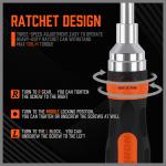 18 in 1 Magnetic Ratchet Versatile Screwdriver Set Security Bits AntiSlip Handle