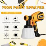 VONFORN 700W HVLP Paint Sprayer with 4 Nozzles