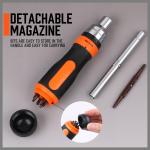 18 in 1 Magnetic Ratchet Versatile Screwdriver Set Security Bits AntiSlip Handle
